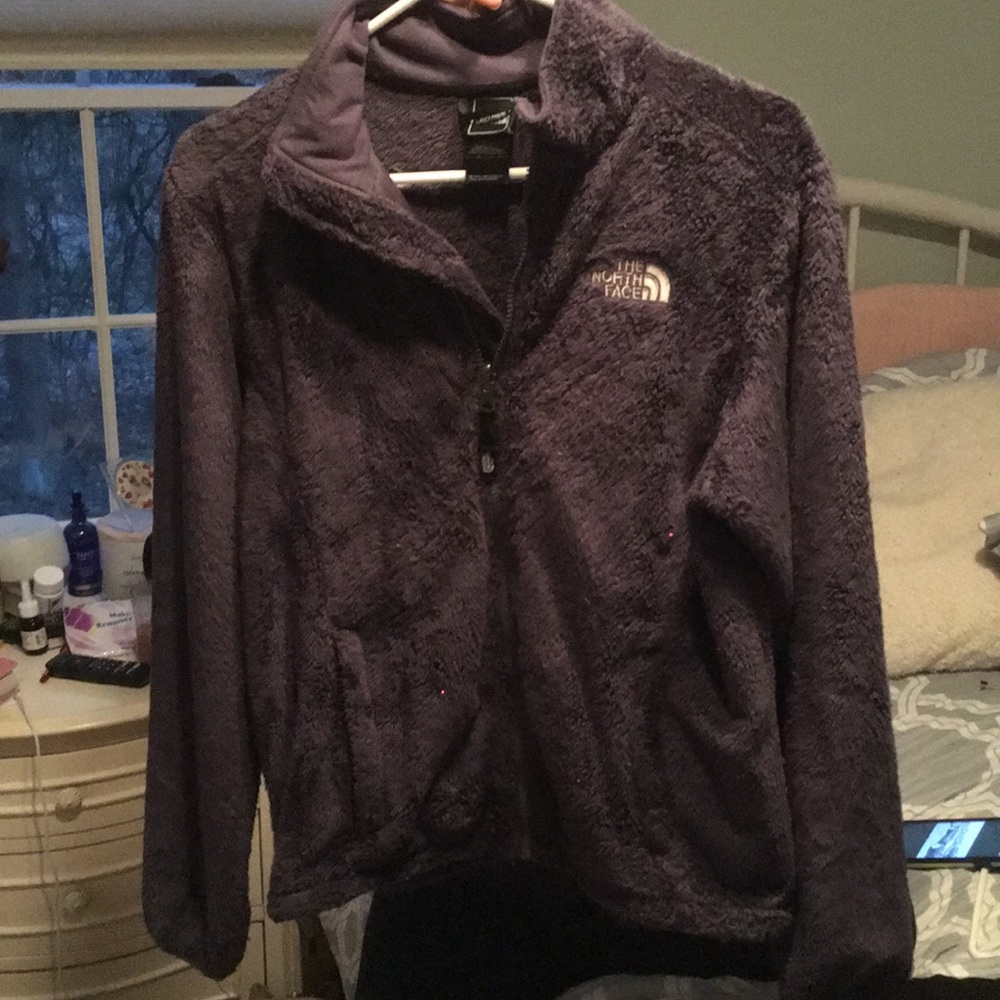Fleece navy blue North Face Zip up jacket